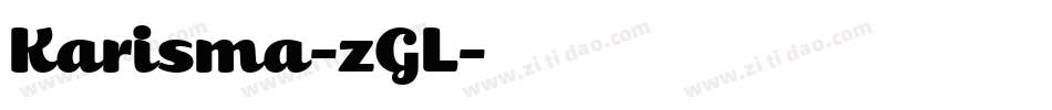 Karisma-zGL字体转换