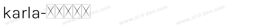 karla字体转换