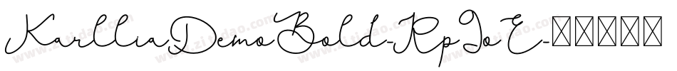KarlliaDemoBold-Rp9oE字体转换