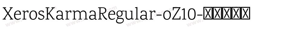 XerosKarmaRegular-oZ10字体转换