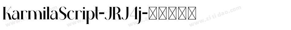 KarmilaScript-JRJ4j字体转换