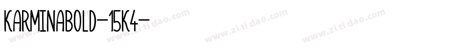 KarminaBold-15K4字体转换