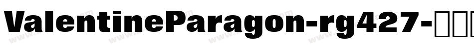 ValentineParagon-rg427字体转换
