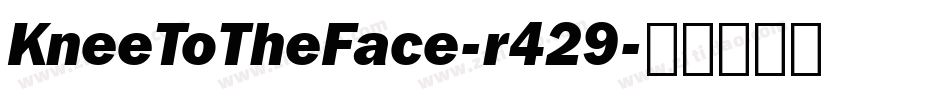 KneeToTheFace-r429字体转换