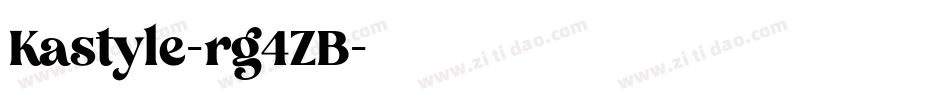 Kastyle-rg4ZB字体转换