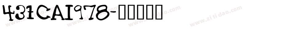 431-CAI978字体转换