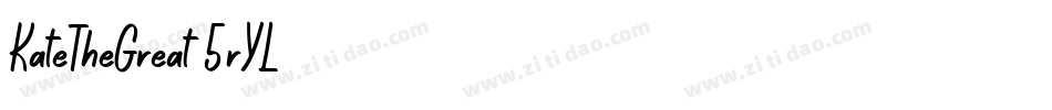 KateTheGreat-5rYL字体转换