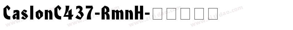 CaslonC437-RmnH字体转换