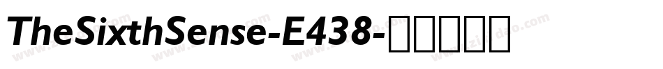 TheSixthSense-E438字体转换