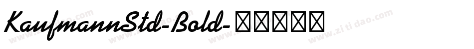 KaufmannStd-Bold字体转换