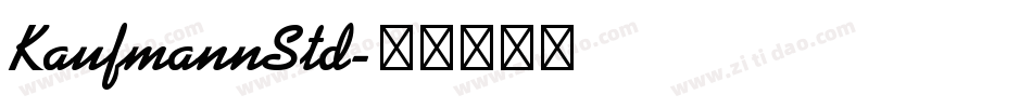 KaufmannStd字体转换