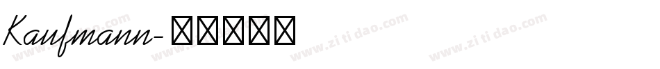 Kaufmann字体转换