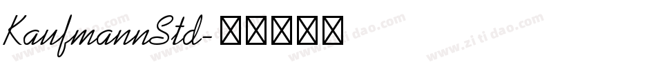 KaufmannStd字体转换