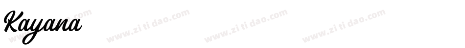 Kayana字体转换