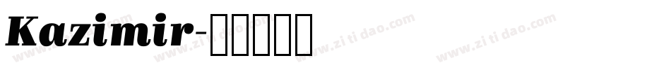 Kazimir字体转换