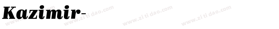 Kazimir字体转换
