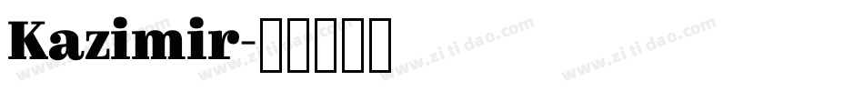 Kazimir字体转换