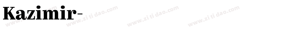 Kazimir字体转换