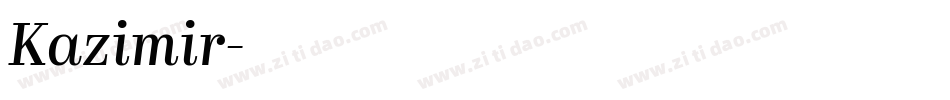 Kazimir字体转换