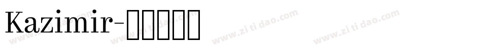 Kazimir字体转换
