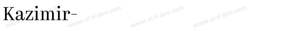 Kazimir字体转换