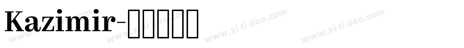 Kazimir字体转换