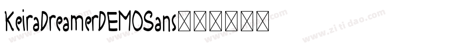 KeiraDreamerDEMOSans字体转换