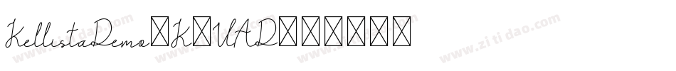 KellistaDemo-K7VAD字体转换