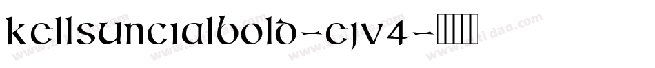 KellsUncialBold-EJv4字体转换