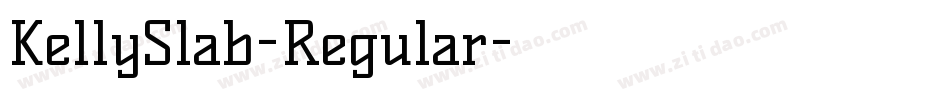 KellySlab-Regular字体转换