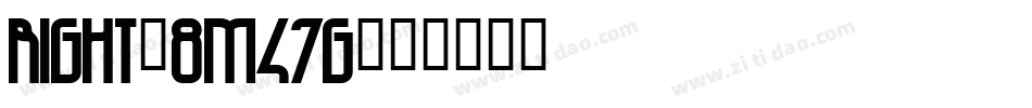 Right-8M47g字体转换