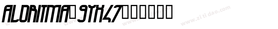 Aloritma-9YX47字体转换