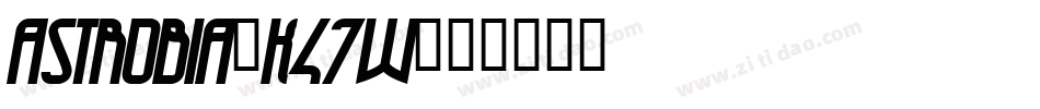 Astrobia-K47W字体转换
