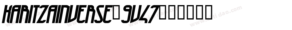 KaritzaInverse-9V47字体转换