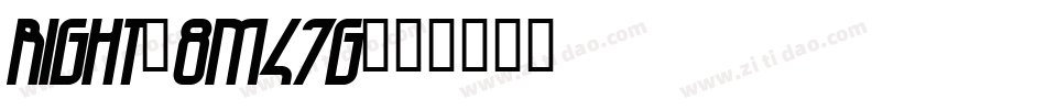 Right-8M47g字体转换