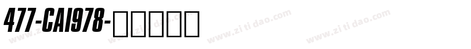 477-CAI978字体转换
