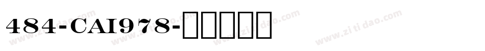484-CAI978字体转换