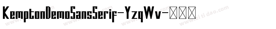 KemptonDemoSansSerif-YzqWv字体转换