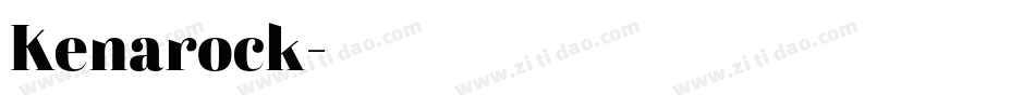 Kenarock字体转换