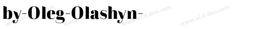 by-Oleg-Olashyn字体转换