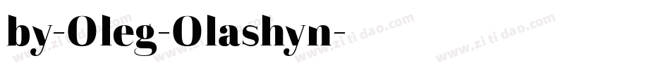 by-Oleg-Olashyn字体转换