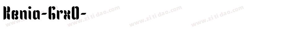 Kenia-GrxO字体转换