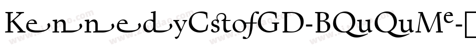 KennedyCusGD-Book字体转换
