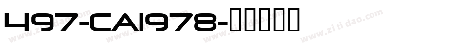 497-CAI978字体转换