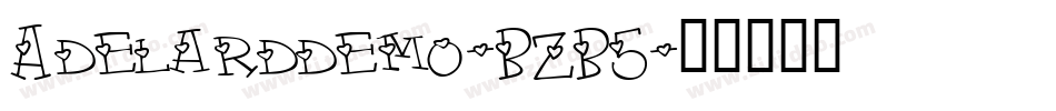Adelarddemo-BZB5字体转换