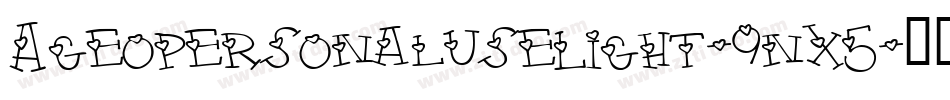AgeopersonaluseLight-9nx5字体转换