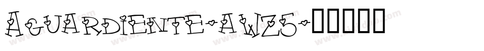 Aguardiente-aWZ5字体转换