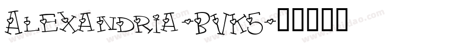 Alexandria-BVK5字体转换