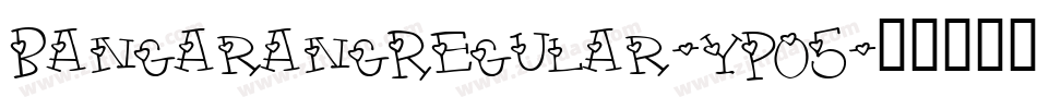BangarangRegular-yPO5字体转换