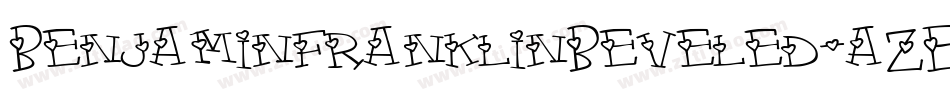 BenjaminfranklinBeveled-aZE5字体转换